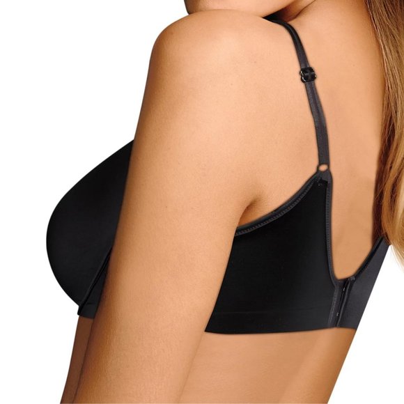 Maidenform 38B T-Shirt Bra - Black DM7540 Tshirt Bra with Underwire, Smooth Back - Picture 2 of 7